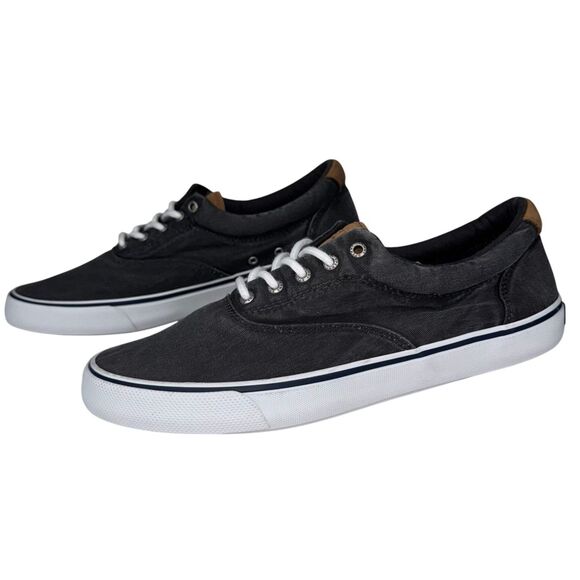 Sperry Stiper II CVO Sneaker Mens Size 13 Gray Canvas Top-Sider Salt Wash New - Picture 4 of 9